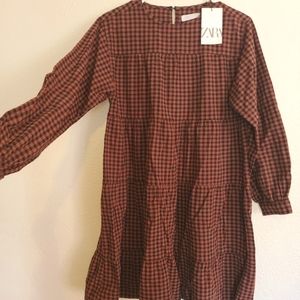 Zara palid rust fall dress sz 13/14